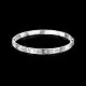 Браслет жесткий из серебра