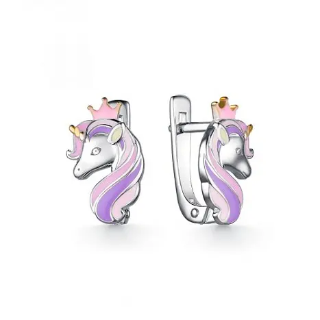 Серьги детские из серебра