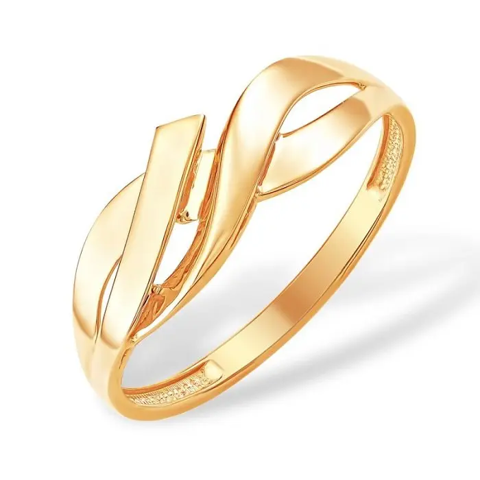 Кольцо декоративное из красного золота