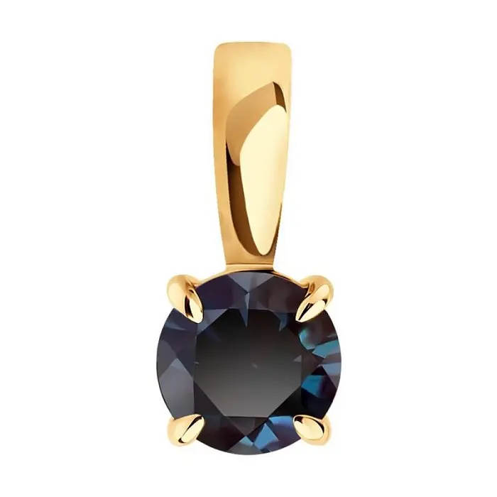 Подвеска бегунок из красного золота