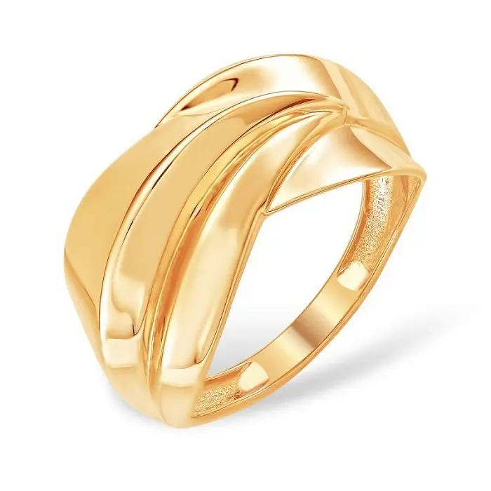 Кольцо декоративное из красного золота