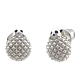 Серьги пуссеты из серебра