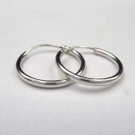 Серьги конго из серебра