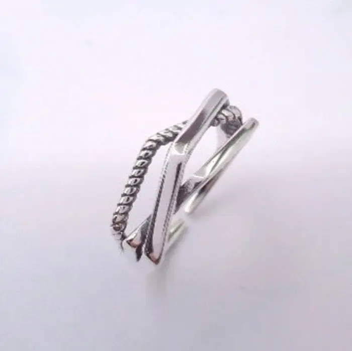 Кольцо декоративное из серебра