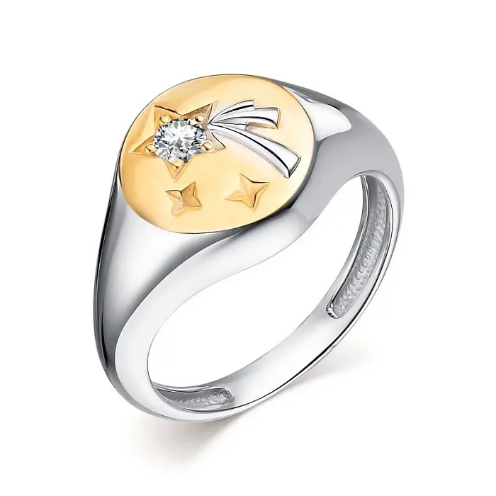 Кольцо декоративное из серебра