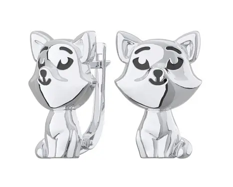 Серьги детские из серебра