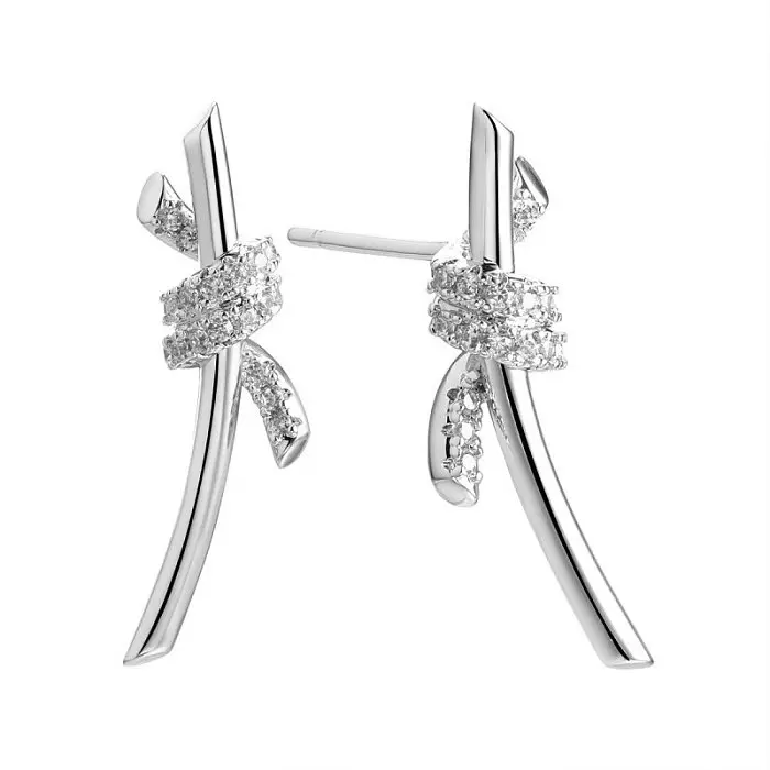 Серьги пуссеты из серебра