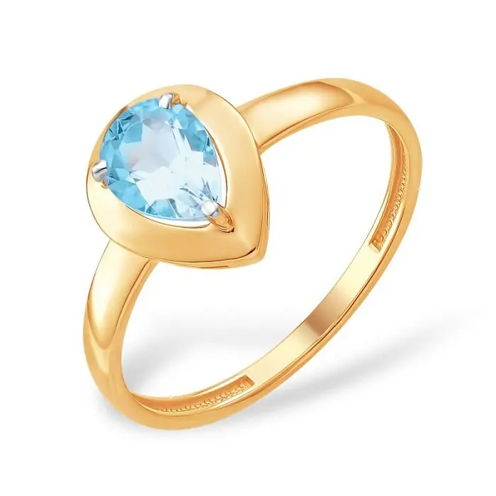 Кольцо декоративное из красного золота