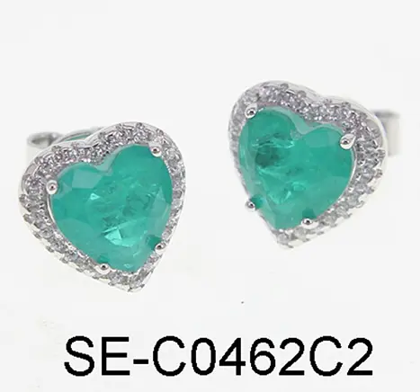 Серьги пуссеты из серебра
