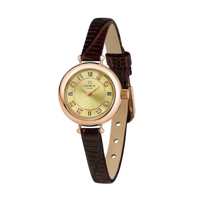 Часы женские из красного золота вид 1