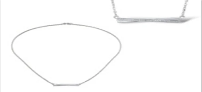 Цепь колье из серебра