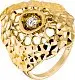 Кольцо декоративное из желтого золота