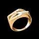 Кольцо декоративное из красного золота