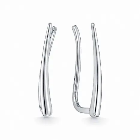 Серьги зажимы из серебра