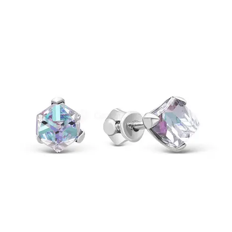 Серьги пуссеты из серебра