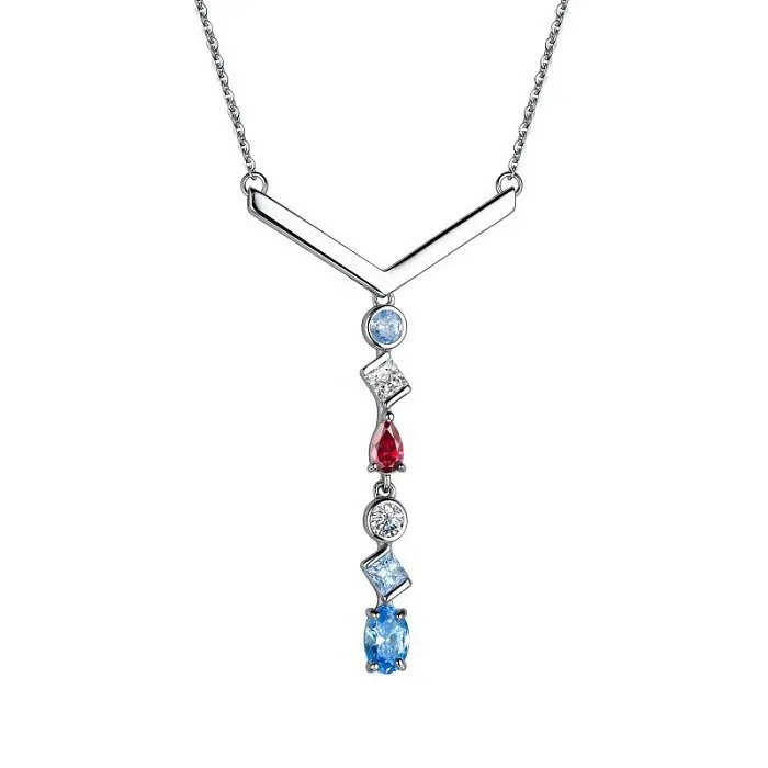 Цепь колье из серебра