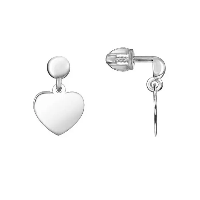 Серьги пуссеты из серебра