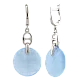 Серьги подвесные из серебра