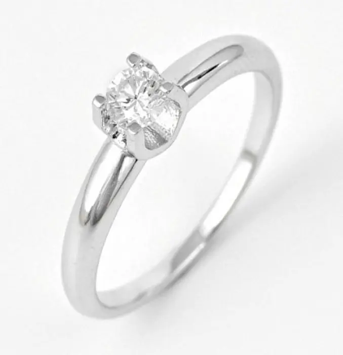 Кольцо декоративное из серебра