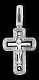 Подвеска крест из серебра