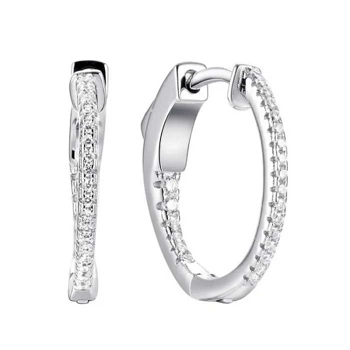 Серьги конго из серебра