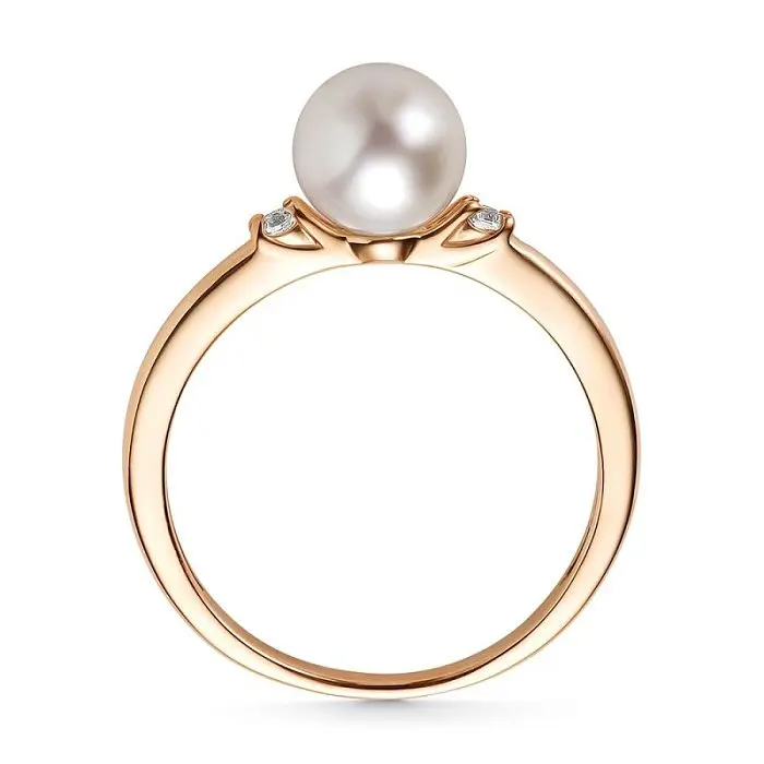 Кольцо декоративное из красного золота