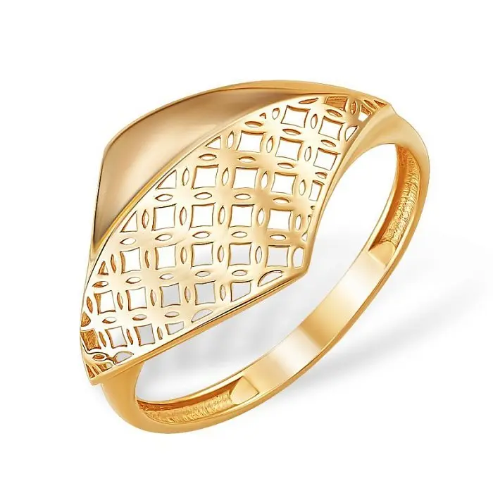 Кольцо декоративное из красного золота