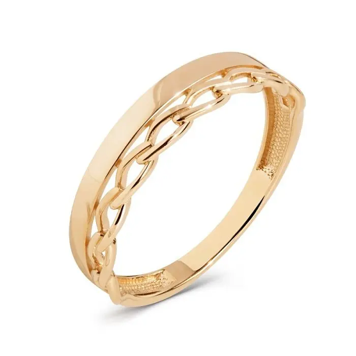 Кольцо декоративное из красного золота