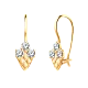 Серьги детские из красного золота