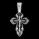 Подвеска крест из серебра