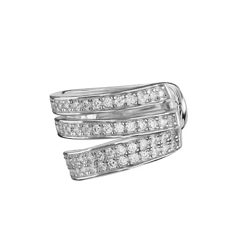 Серьги каффы из серебра