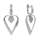 Серьги подвесные из серебра