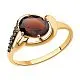 Кольцо декоративное из красного золота