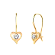Серьги детские из красного золота