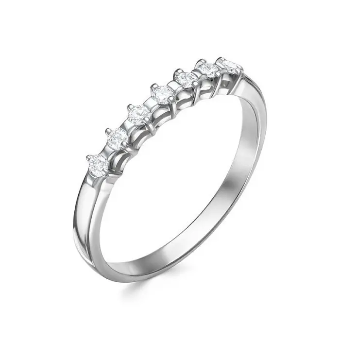 Кольцо декоративное из белого золота