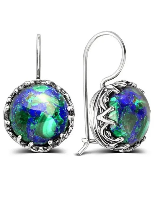Серьги петельки из серебра
