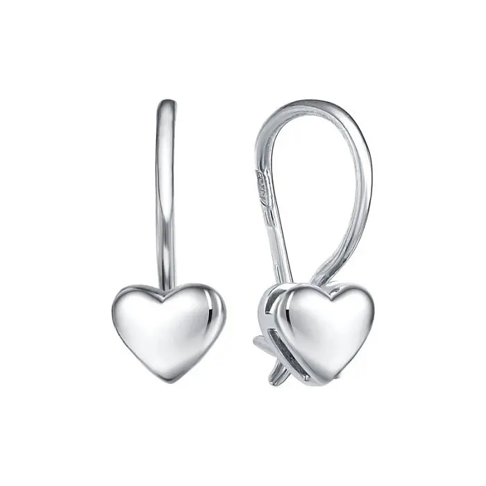 Серьги детские из серебра вид 1