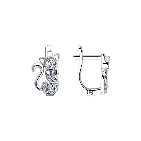 Серьги детские из серебра