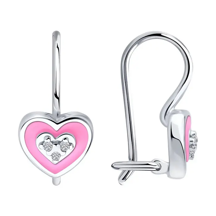 Серьги детские из серебра