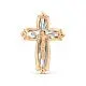 Подвеска крест из красного золота