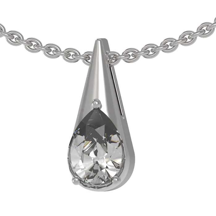 Подвеска бегунок из серебра