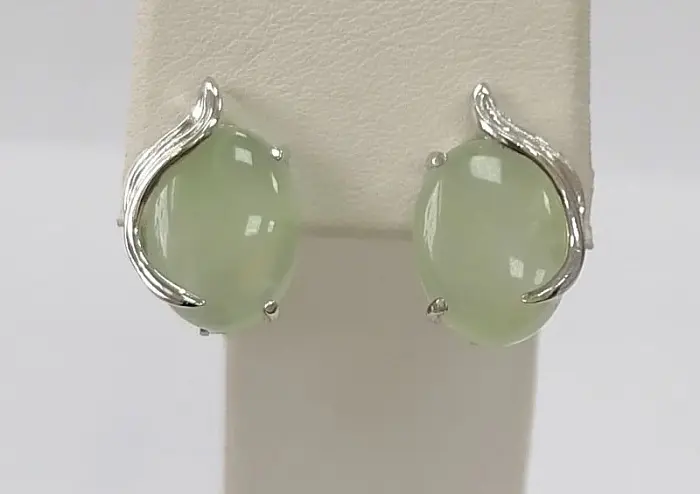 Серьги с английским замком из серебра