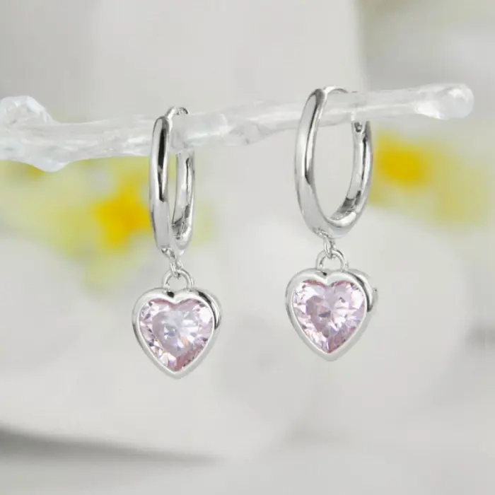 Серьги конго из серебра