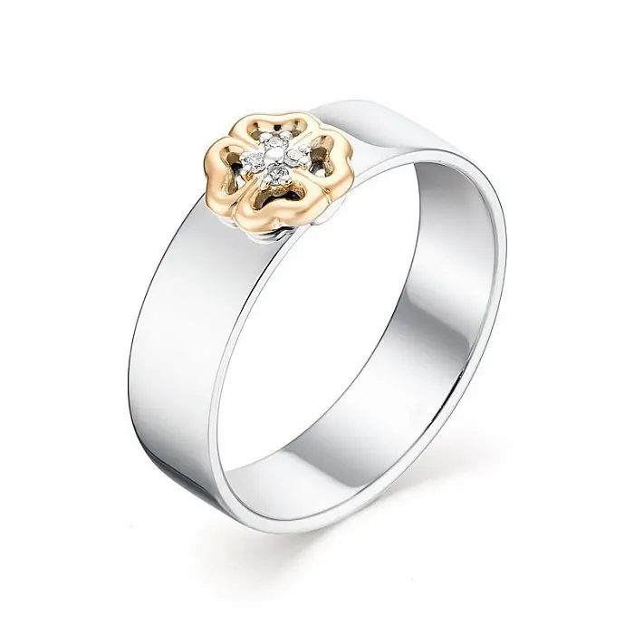 Кольцо декоративное из серебра