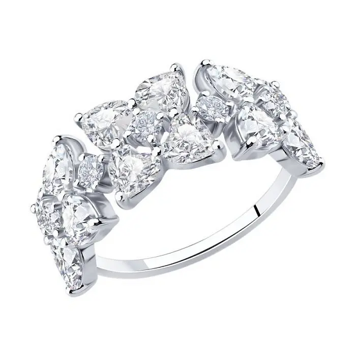 Кольцо декоративное из серебра