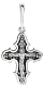 Подвеска крест из серебра