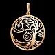 Подвеска декоративная из красного золота