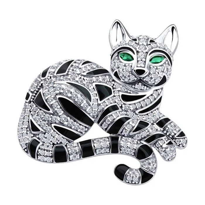 Брошь из серебра