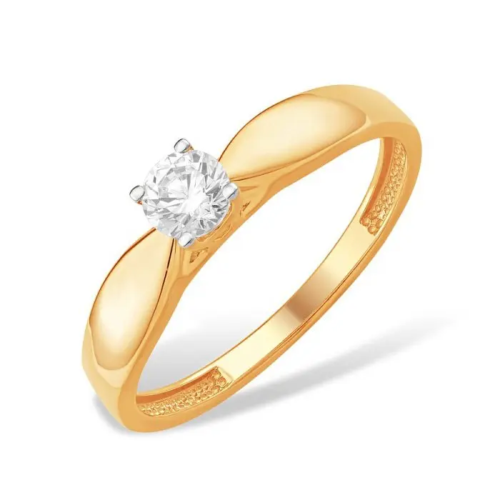 Кольцо декоративное из красного золота