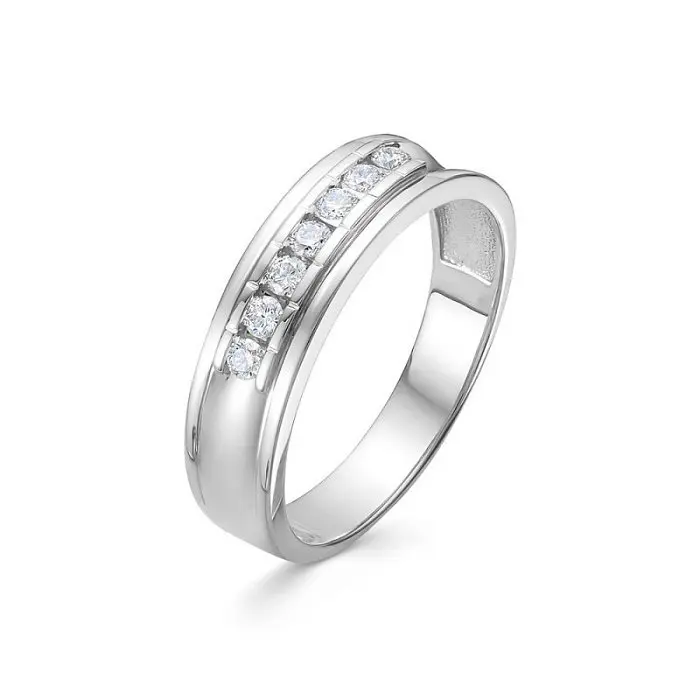 Кольцо декоративное из белого золота